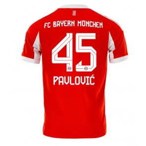 Bayern Munich Aleksandar Pavlovic #45 Hjemmebanetrøje 2025-26 Kortærmet